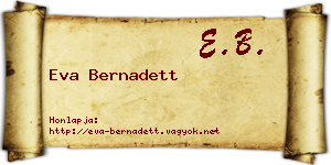 Eva Bernadett névjegykártya